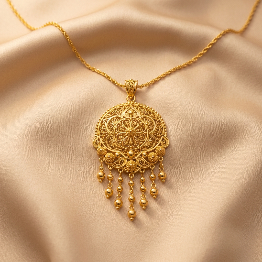 Arabesque Heritage Gold Pendant